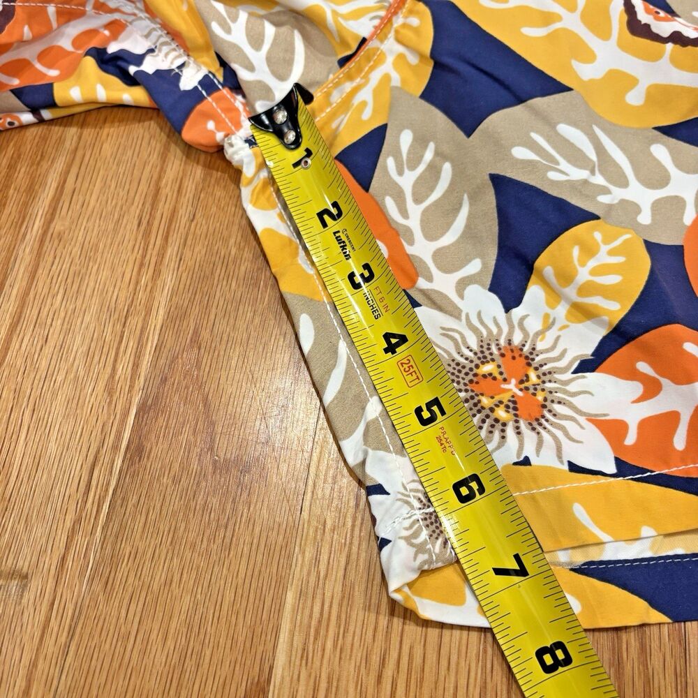 NWT VILEBREQUIN Swim Trunks Men's XXL-2XL Moorea Shorts Blue Orange Drawstring - Picture 6 of 16